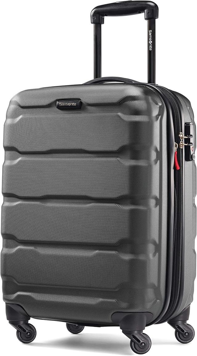 Product image of Samsonite Omni PC Hardside Expandable Luggage with Spinner Wheels, Black, Carry-On 20-Inch