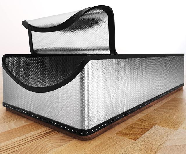 Product image of Attic Door Insulation Cover 25"x54"x11", Energy Saving Tent Attic Stairs Cover Ladder Pull Down Insulator, R-Value 15.5 Thicken Aluminum Foil Stairway Insulation with Zipper Fireproof