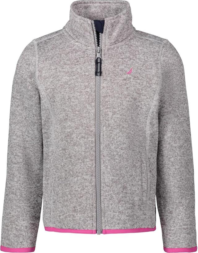 Product image of Nautica Girls' Full-Zip Fleece Jacket, Signature Logo Design, Lightweight & Wind Resistant