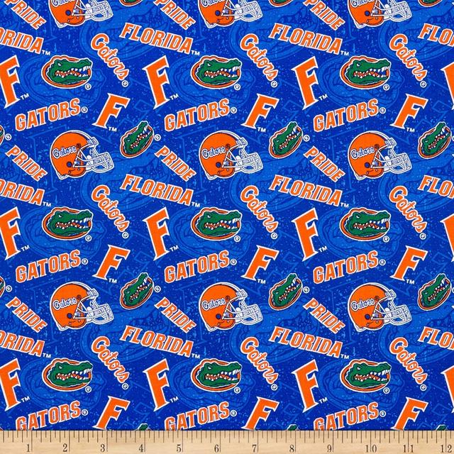 Product image of NCAA Florida Gators 1178 Tone on Tone Orange/Green/Blue/White, Fabric by the Yard
