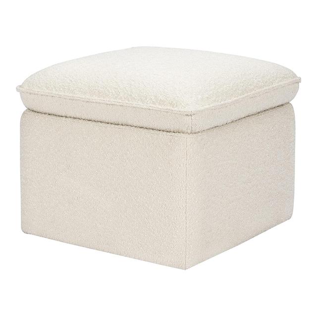 Product image of Babyletto Cali Storage Ottoman in Ivory Boucle, Greenguard Gold Certified