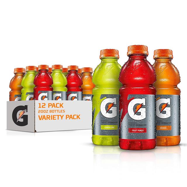 Product image of Gatorade Thirst Quencher Sports Drink, Variety Pack, 20oz Bottles, 12 Pack, Electrolytes for Rehydration