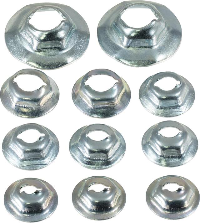Product image of APDTY 56495 Thread Cutting Nut Assortment - Universal 1/8, 3/16, 1/4, 5/32, 5/16