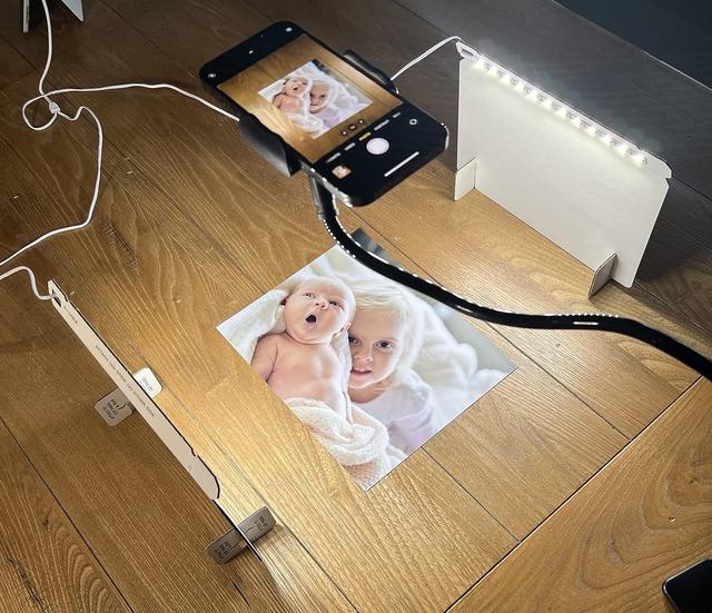Product image of Dual Light Stands for scanning documents, Photos, Products, Albums, textbooks, and Receipts with Balanced Illumination