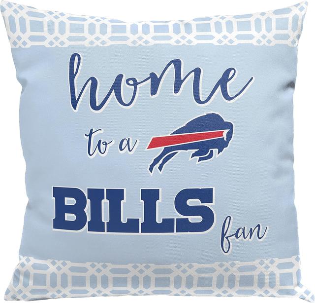 Product image of Northwest NFL 2 Piece Sweet Home Fan Throw Pillow Cover 18 X 18, Buffalo Bills