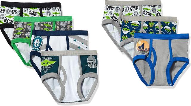 Product image of STAR WARS Boys' Baby Yoda Mandalorian Underwear Multipacks Sizes 2/3t, 4t, 4, 6, 8, and 10