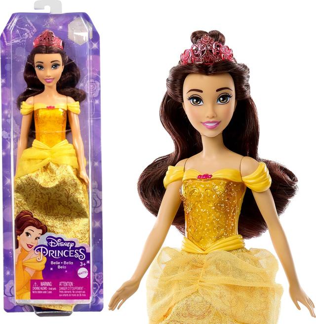 Product image of Mattel Disney Princess Toys, Belle Fashion Doll, Sparkling Look with Tiara Accessory, Inspired by the Beauty & the Beast Movie
