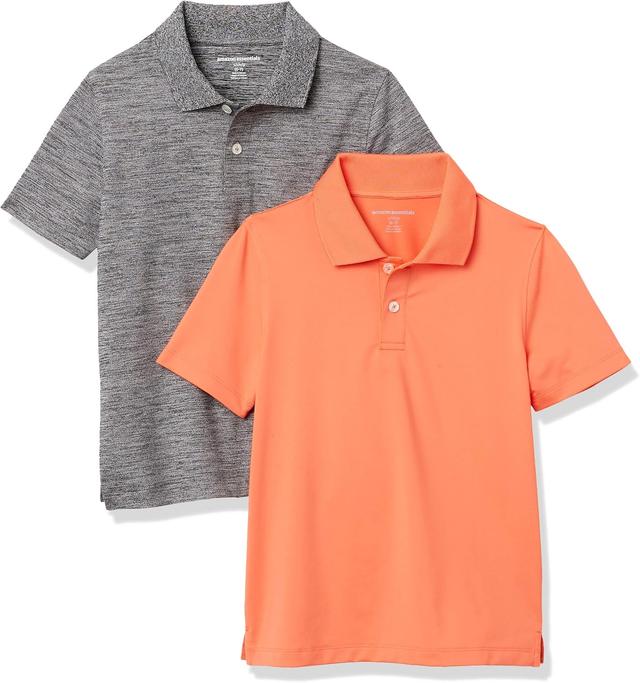 Product image of Amazon Essentials Boys and Toddlers' Active Performance Polo Shirts, Pack of 2