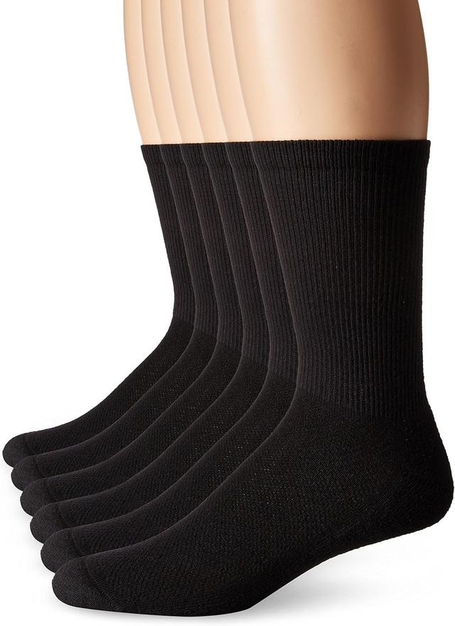 Product image of Hanes Men's ComfortBlend 6-Pack Lightweight Casual Assorted Crew Socks