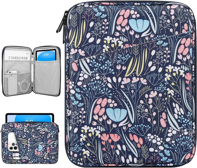 Product image of 9-11 Inch Tablet Sleeve Bag Carrying Case for iPad (A16) 11th Gen 11", iPad 10th Gen 10.9" Air 5/4, i-Pad Air/Pro 11", i-Pad 9/8/7th, Galaxy Tab A9+ Plus 11", Remarkable 2 10.3", Night Blue