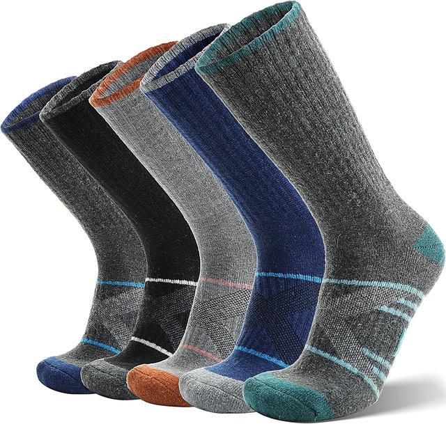 Product image of ANTSANG 5 Pairs Merino Wool Hiking Socks for Men & Women Thermal Winter Warm Moisture Wicking Cushion Boot Socks